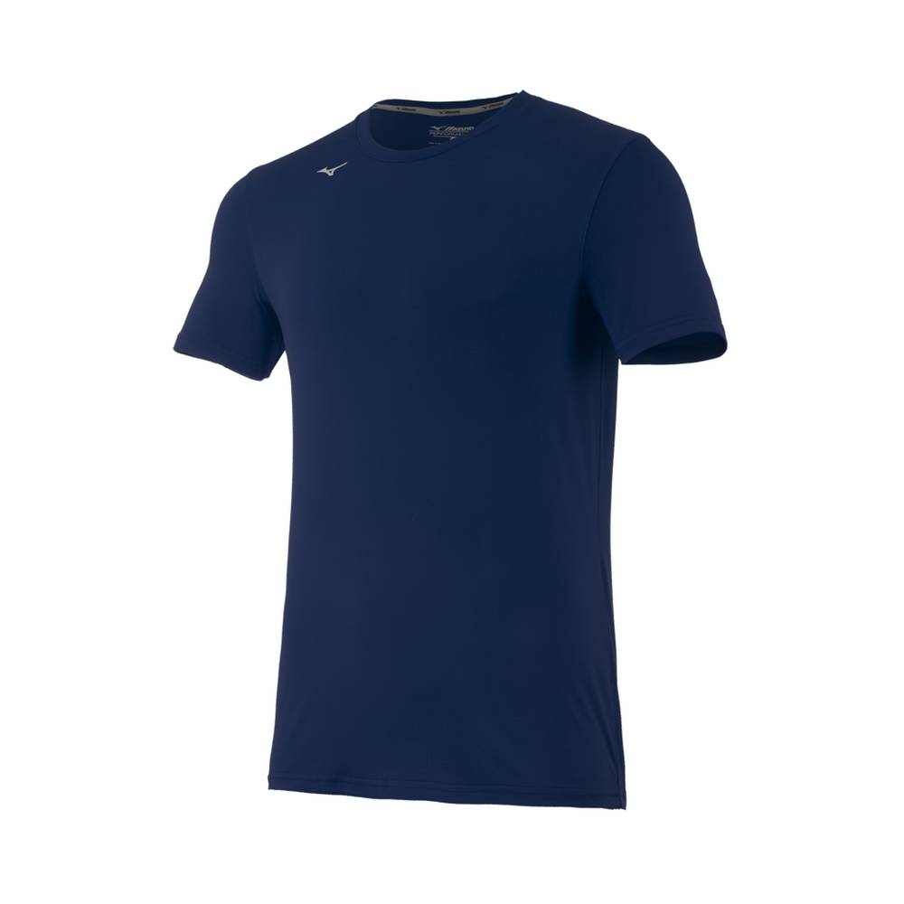 Camisetas Mizuno Attack 2.0 Hombre Azul Marino Ofertas DVYQ-42967